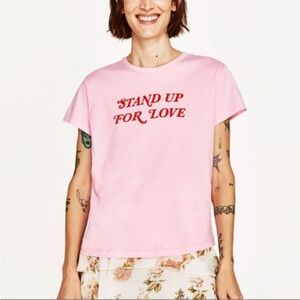 Zara Stand up for Love tee